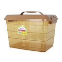 BOITE RANGEMENT 8.5 LITRES COULEUR MIEL 