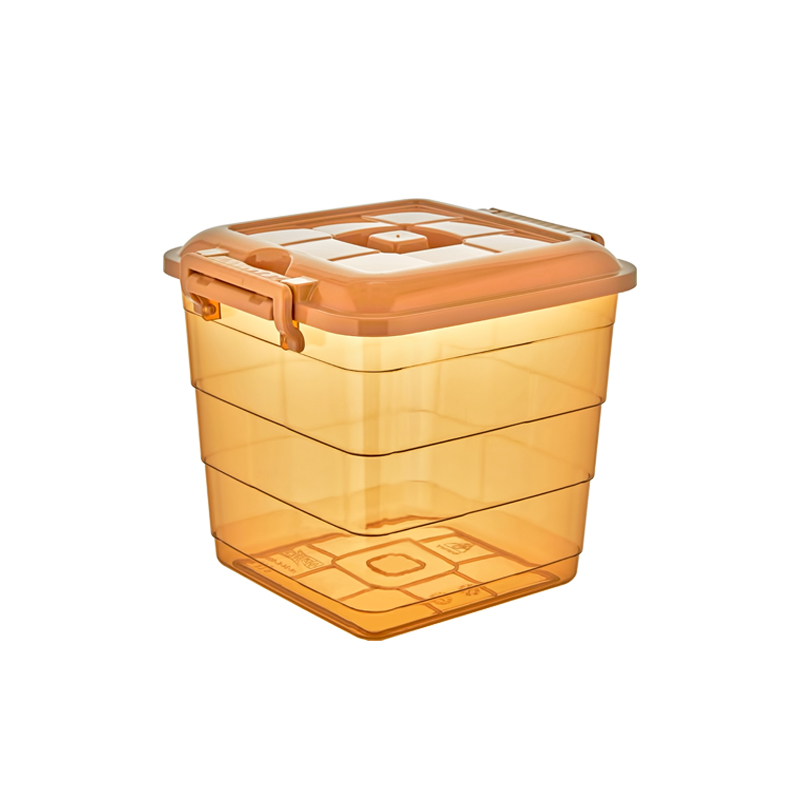 BOITE RANGEMENT 5 LITRES COULEUR MIEL 