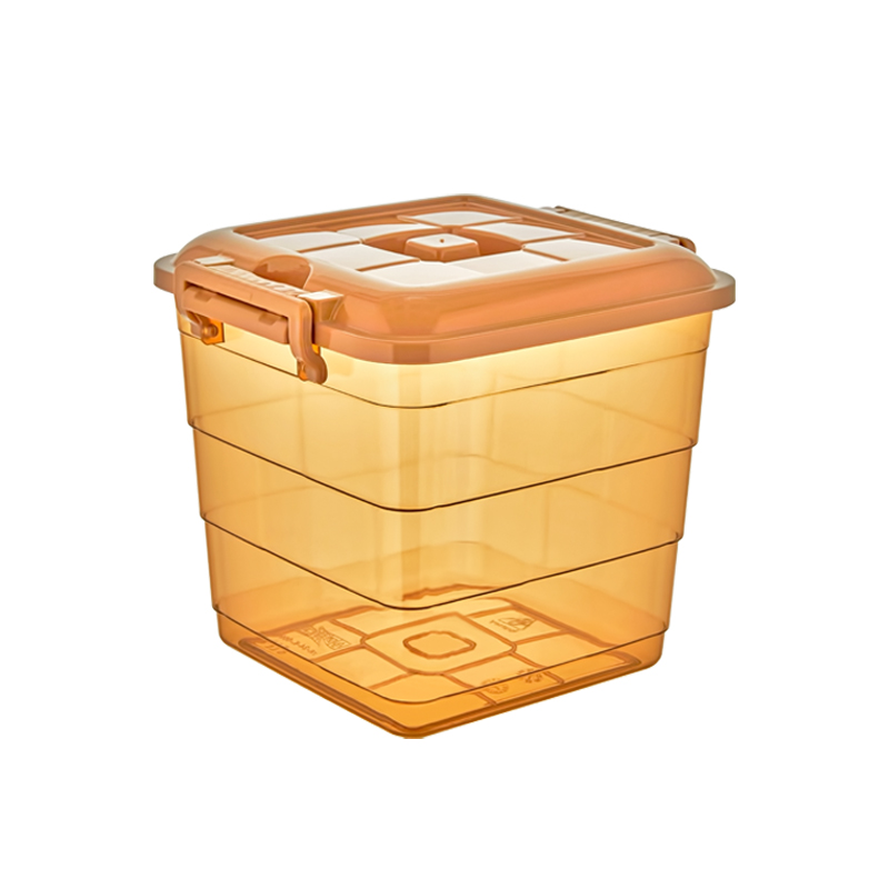 BOITE RANGEMENT 7 LITRES COULEUR MIEL 