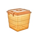 BOITE RANGEMENT 7 LITRES COULEUR MIEL 