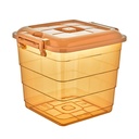 BOITE RANGEMENT 15 LITRES COULEUR MIEL 