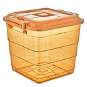 BOITE RANGEMENT 20 LITRES COULEUR MIEL 