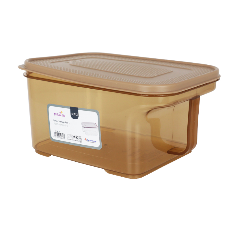BOITE RANGEMENT 1.7 LITRES COULEUR MIEL 