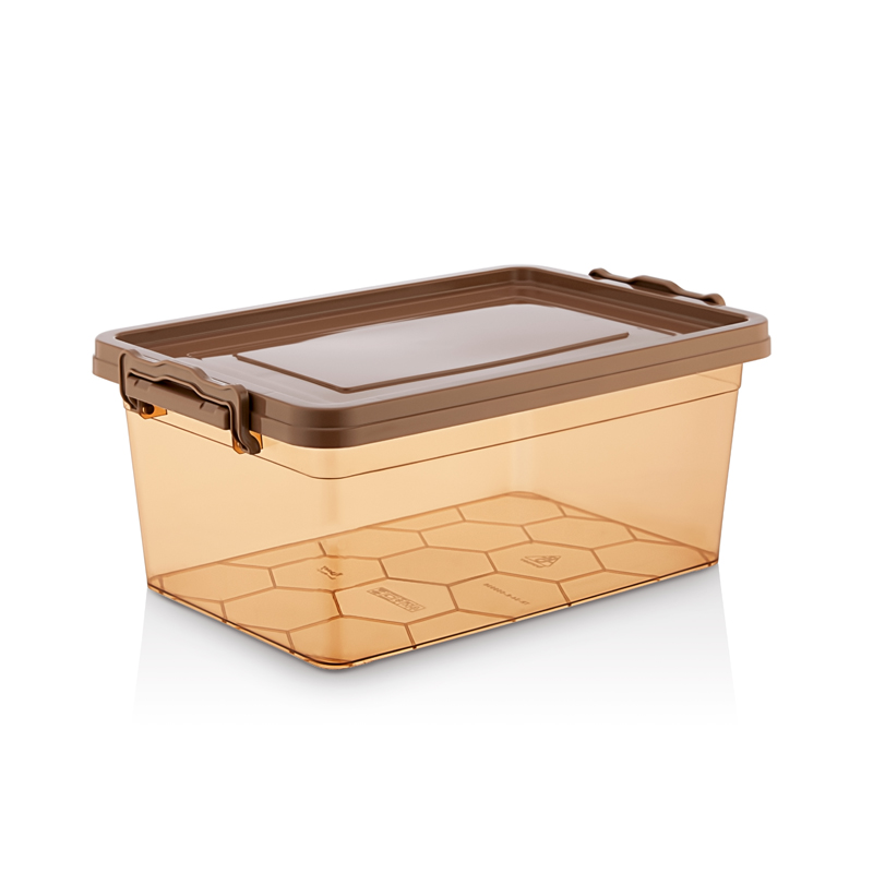 BOITE RANGEMENT 25 LITRES COULEUR MIEL 