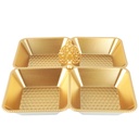 PLATEAU APERITIF 4 COMPARTIMENTS 20X20X7 CM MODLEE OR 