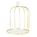 CAGE METAL DECO 26X18 CM MODELE OR