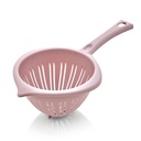PASSOIRE PLASTIQUE 11.5 X 27 X 8 CM  BLANC/ROSE/GRIS/ROUGE