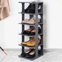 RANGE CHAUSSURES 5 NIVEAUX 28*25*80 CM (MIXE NOIR-GRIS)