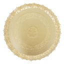 PLATEAU DECORATION PLASTIQUE 35 CM MODELE OR 
