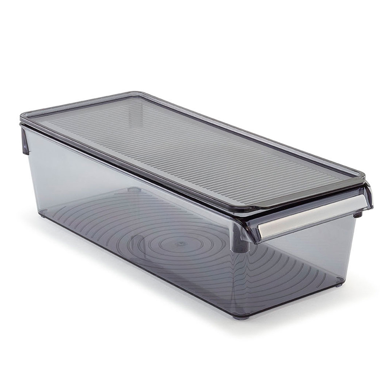 RANGEMENT REFREGIRATEUR AVEC COUVERCLE COULEUR MAT 36X15X10 CM 