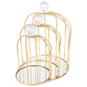 SET 3 CAGES DECO MODELE OR - 20 x 12 - 23 x 15 - 26 x 18 c