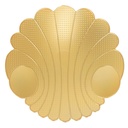 PLATEAU DECO A FRUIT PLASTIQUE 30 CM MODELE OR