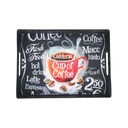 PLATEAU DECO PLASTIQUE 22X29 CM MIX BLANC NOIR DESIGN CAFE