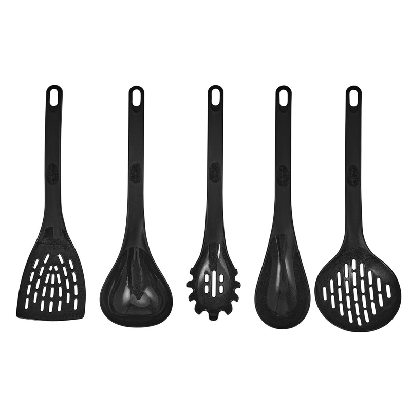 USTENSILE CUISSON MIX 5 MODELES COULEUR NOIR 