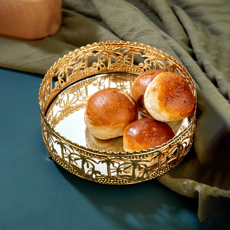 PRESENTOIR PANIER DECO METAL 12 CM MODELE OR 