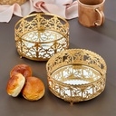 PRESENTOIR PANIER DECO METAL 15 CM MODELE OR 