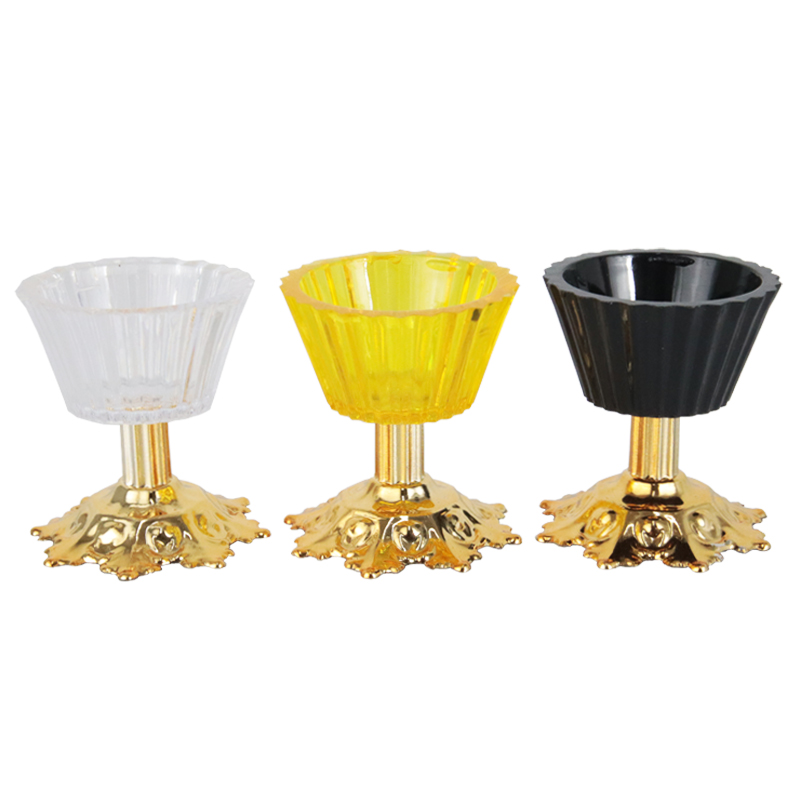 MINI PRESENTOIR DECO CRYSTAL PLASTIQUE 4X8 CM AVEC PIED