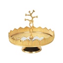 PLAEAU DECO PRESENTOIR AVEC PIED 20 CM MODELE OR 