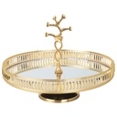 PLAEAU DECO PRESENTOIR AVEC PIED 25 CM MODELE OR 