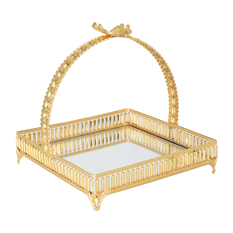 PLAEAU DECO PRESENTOIR 17X17X12 CM MODELE OR 