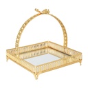 PLAEAU DECO PRESENTOIR 17X17X12 CM MODELE OR 