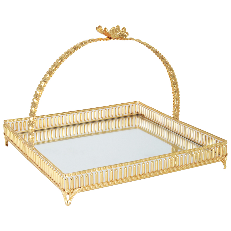 PLAEAU DECO PRESENTOIR 24X24X15 CM MODELE OR 