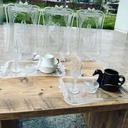 PLATEAU DECO PLASTIQUE TRANSPARENT 30x17 CM 
