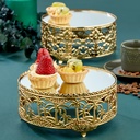 PRESENTOIR DECO METAL 18 CM MODELE OR 