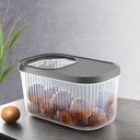 RANGEMENT ALIMENT SEC 7,5 LITRES MIX GRIS/BLANC/BEIGE