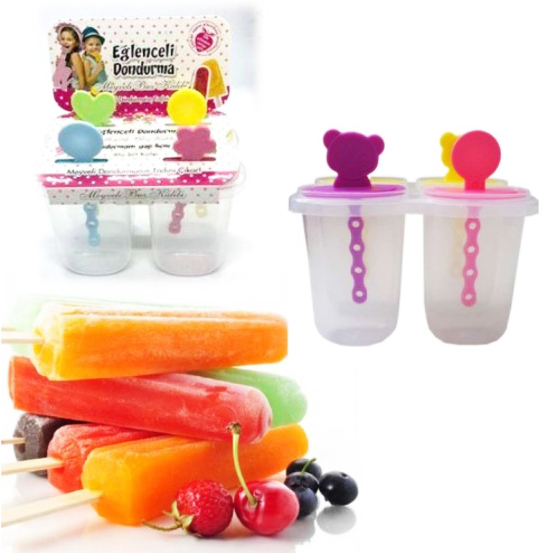 MOULE A GLACE 4 COMPARTIMENTS PLASTIQUE