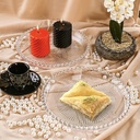 PLATEAU DECO CRYSTAL TRANSPARENT ROND 23 CM