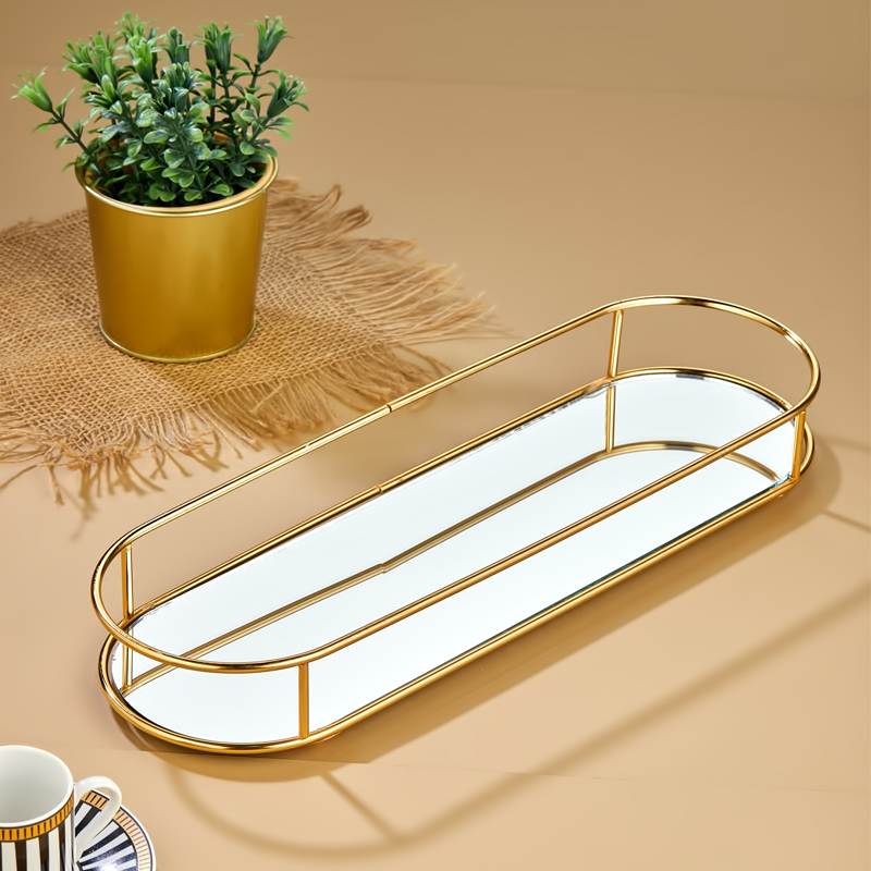 PRESENTOIR DECO METAL 42X13X4 CM MODELE OR