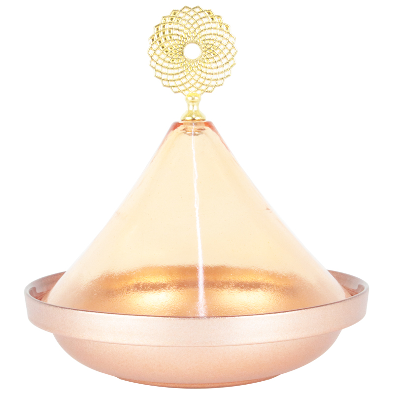 TAJINE GRAND MODELE VERRE 18X16 CM MIX 5 COULEURS