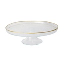 PRESENTOIR VERRE AVEC PIEDS EN VERRE 21 CM 