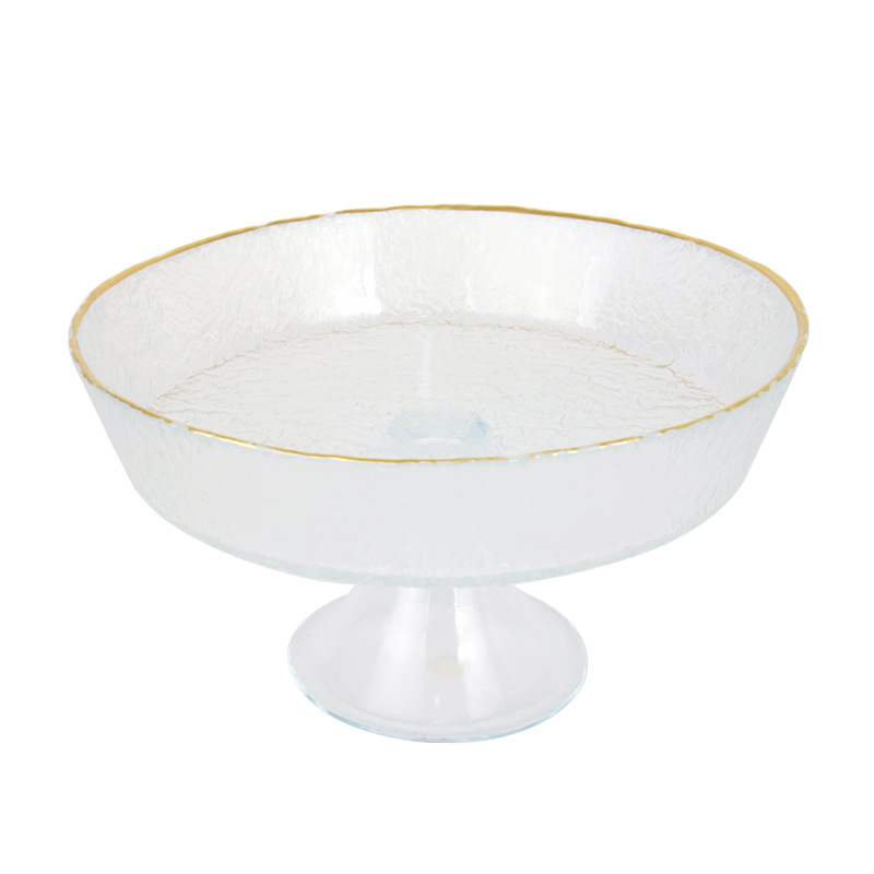 PRESENTOIR VERRE AVEC PIEDS EN VERRE 23 CM 