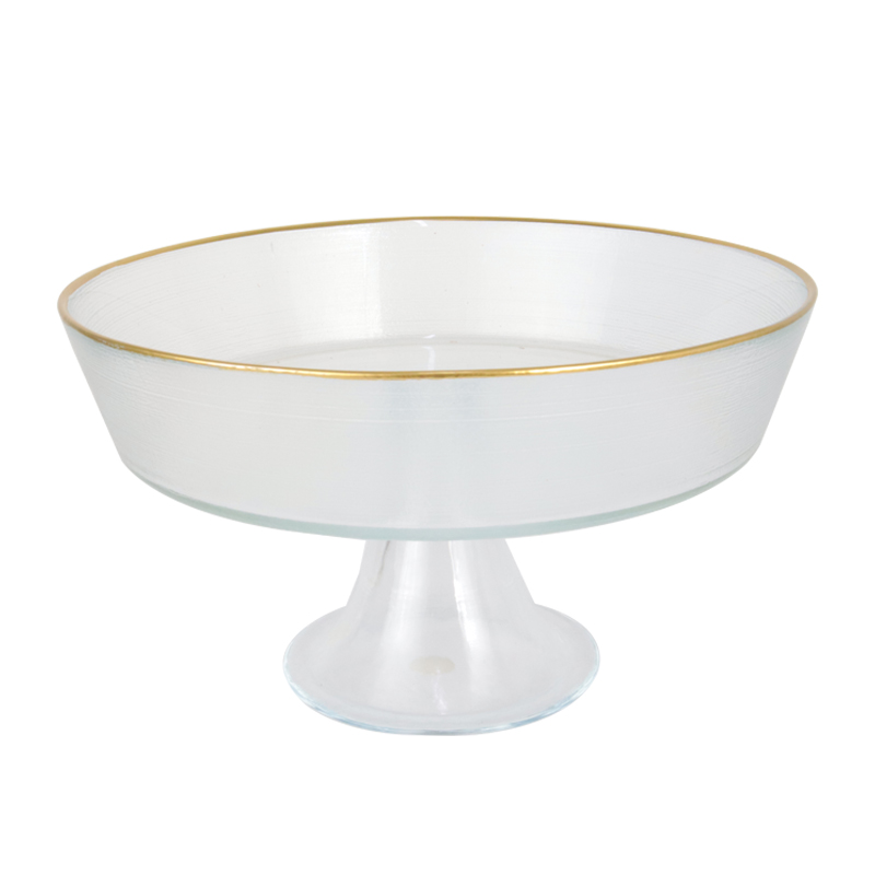 PRESENTOIR VERRE AVEC PIEDS EN VERRE 23 CM 