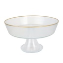 PRESENTOIR VERRE AVEC PIEDS EN VERRE 23 CM 