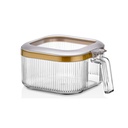RANGEMENT ALIMENT DESIGN AVEC POIGNEE 1.1 LITRES TRANSPARENT