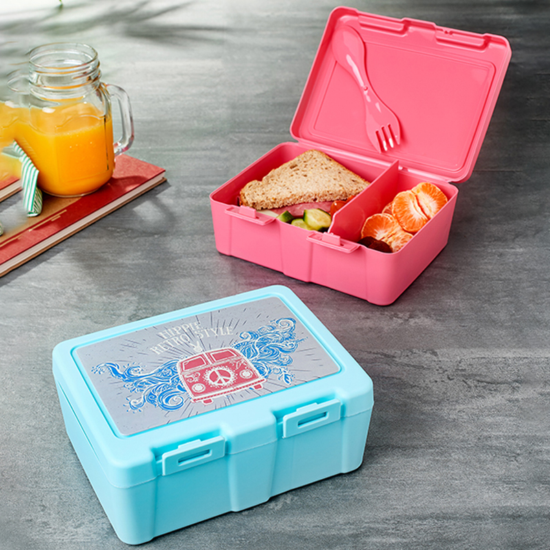BOITE A DEJEUNER ENFANT 18X14X7 CM DESIGNS MIX 