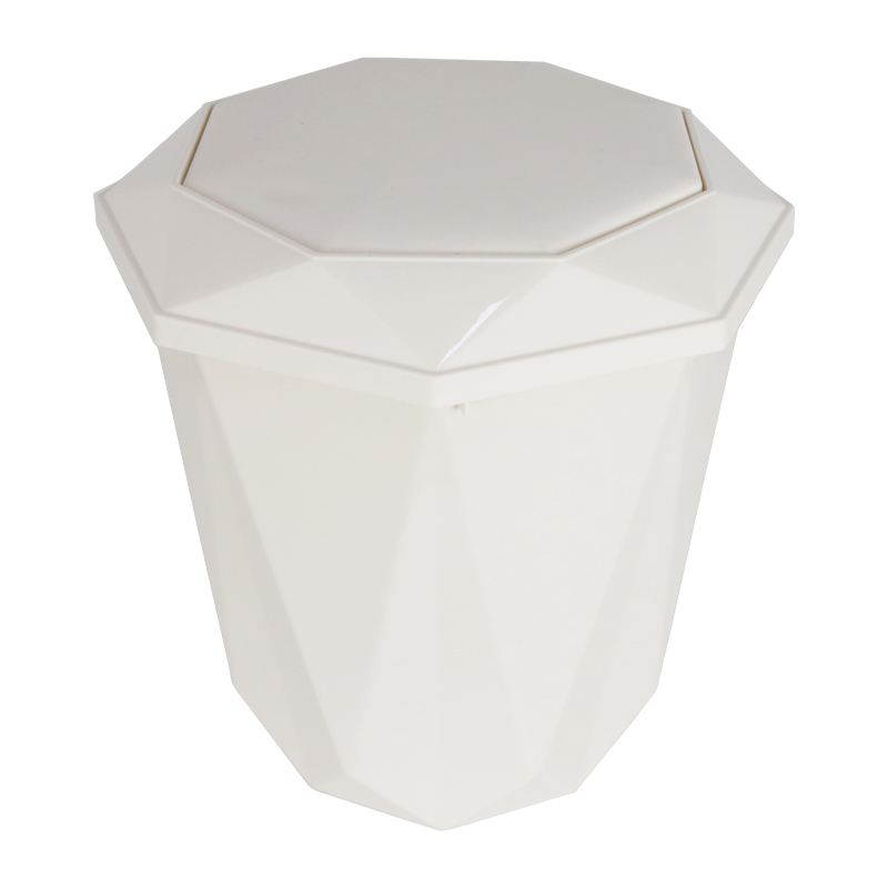 POUBELLE 5.5 LITRES MIX GRIS/BLANC/ROSE/CREME