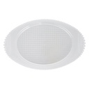 PLATEAU OVAL PLASTIQUE 41X26 CM TRANSPARENT 