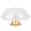 PRESENTOIR A COUVERCLE DECO PLASTIQUE AVEC PIEDS 29X11 CM