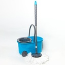 SET SEAU NETTOYAGE A ROULETTES 17 LITRES + 1 SERPILLERE MIXE ROUGE/BLEU