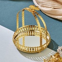 PANIER DECO METAL 12 X 15 CM MODELE OR 