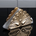 PORTE PAPIER DECO METAL 15X8X4 CM MODELE OR