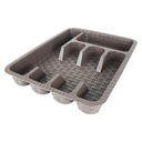 RANGE COUVERTS 37X29X5 CM COULEUR MARRON