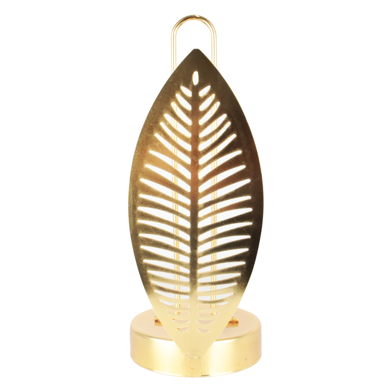 PORTE PAPIER DECO METAL MODELE FEUILLE OR 31X12 CM 