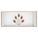 PLATEAU DECO PLASTIQUE 29X13 CM BLANC