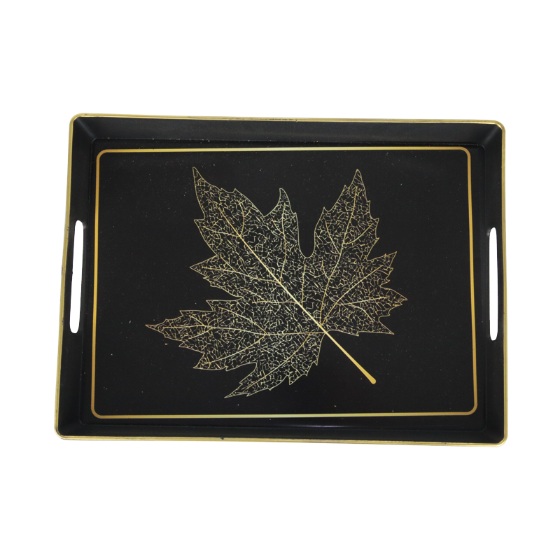 PLATEAU DECO PLASTIQUE 29X21 CM NOIR