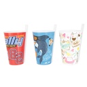 GOBELET AVEC PIPETTE ENFANT 400 CC MIX DESIGNS